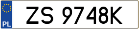 Truck License Plate